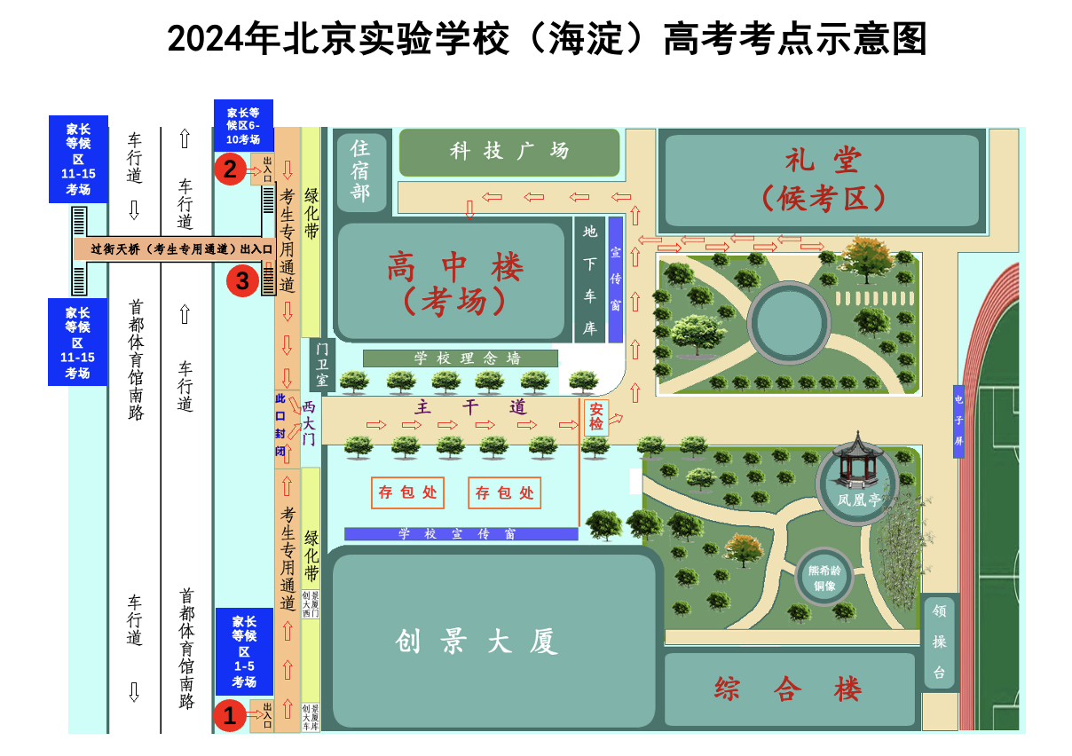 2024北京实验学校（海淀）考点考点致考生和家长的一封信