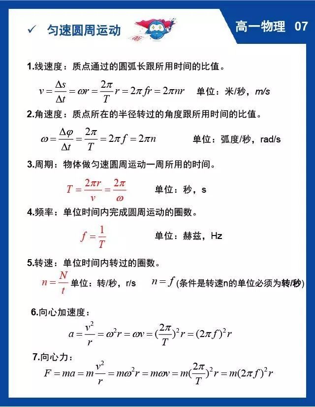 高中物理重难点知识归纳