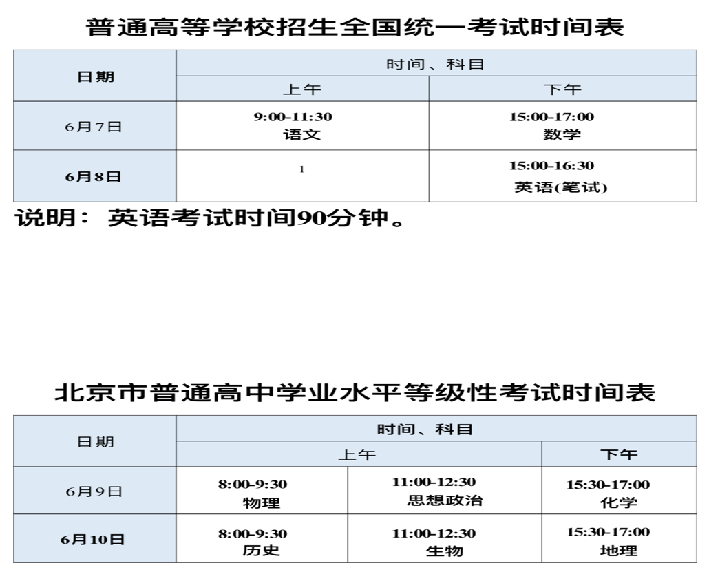 2025人大附中航天城学校高考考点安排