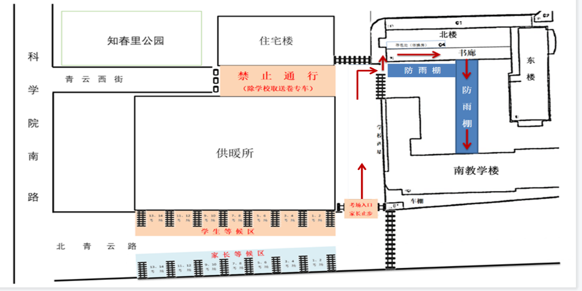 2025中关村中学知春分校高考考点安排