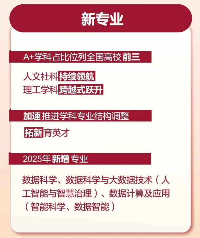 中国人民大学2025年招生亮点