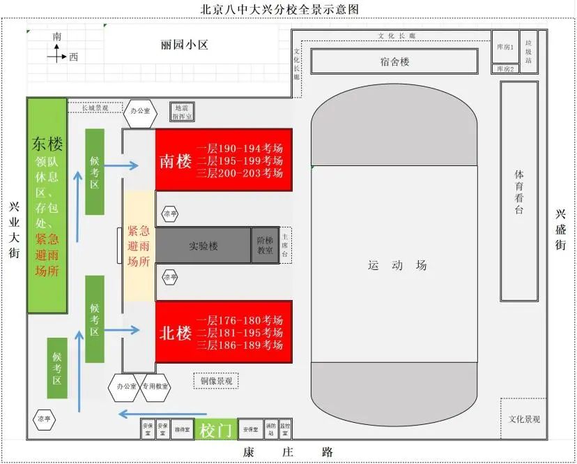 2025北京八中大兴分校中考考点分布图
