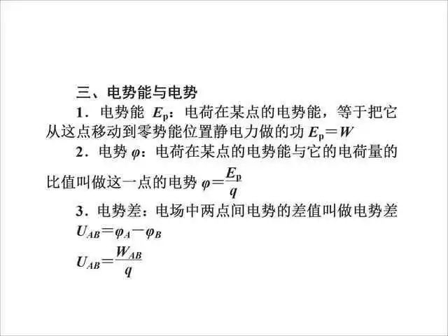 2026北京高考高中物理公式及定理