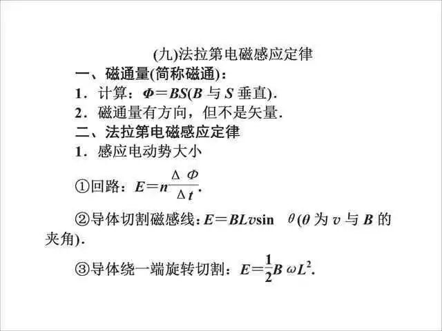 2026北京高考高中物理公式及定理