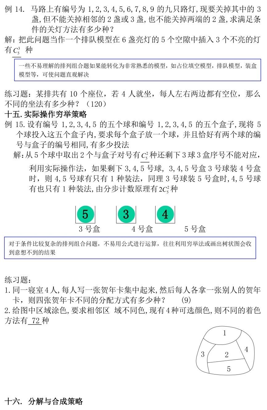 2026年北京高考高中数学排列组合解题方法