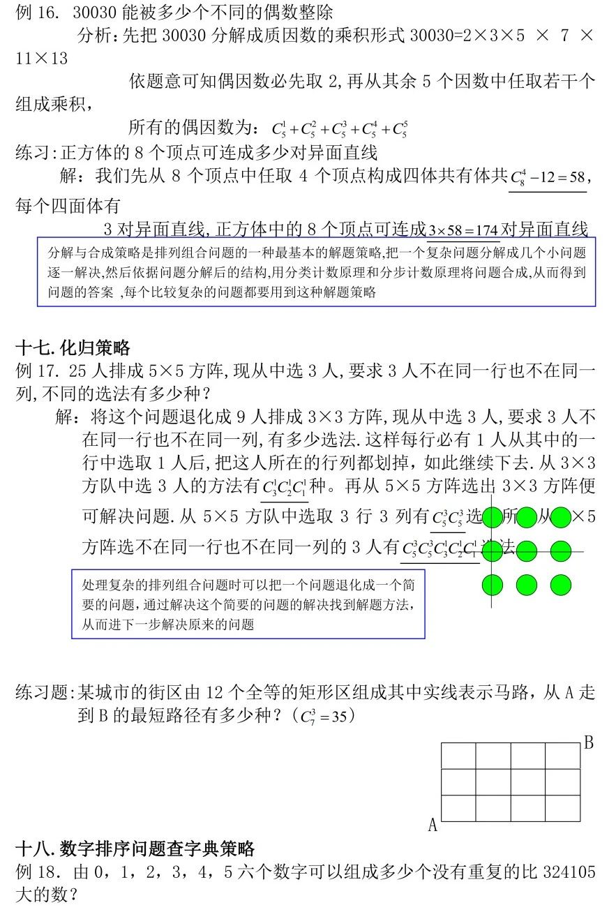 2026年北京高考高中数学排列组合解题方法
