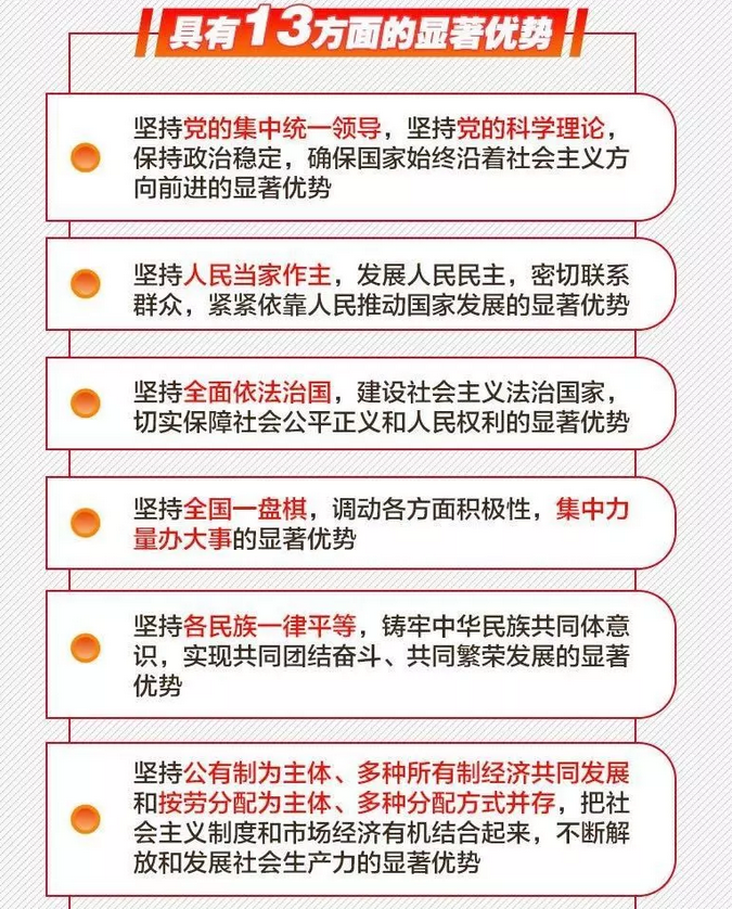 中国特色社会主义制度和国家治理体系的13个显著优势