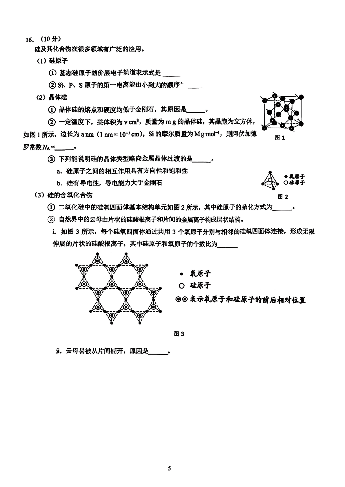 2025-2026学年北大附中高三统练四化学试题及答案