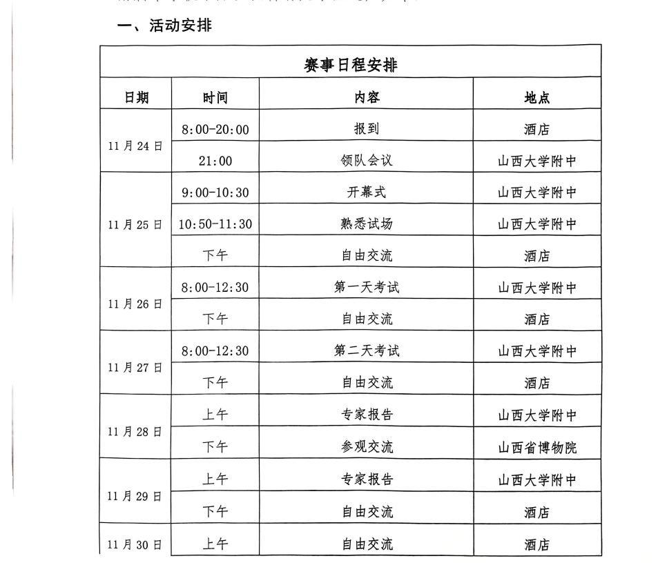 2025第41届全国高中数学决赛(数学冬令营)第一次通知