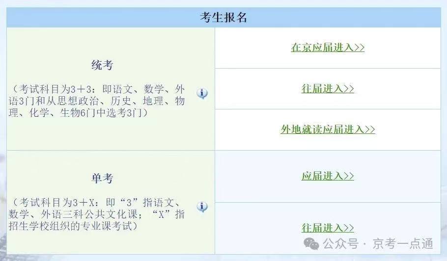 2026年北京高考报名时间及入口