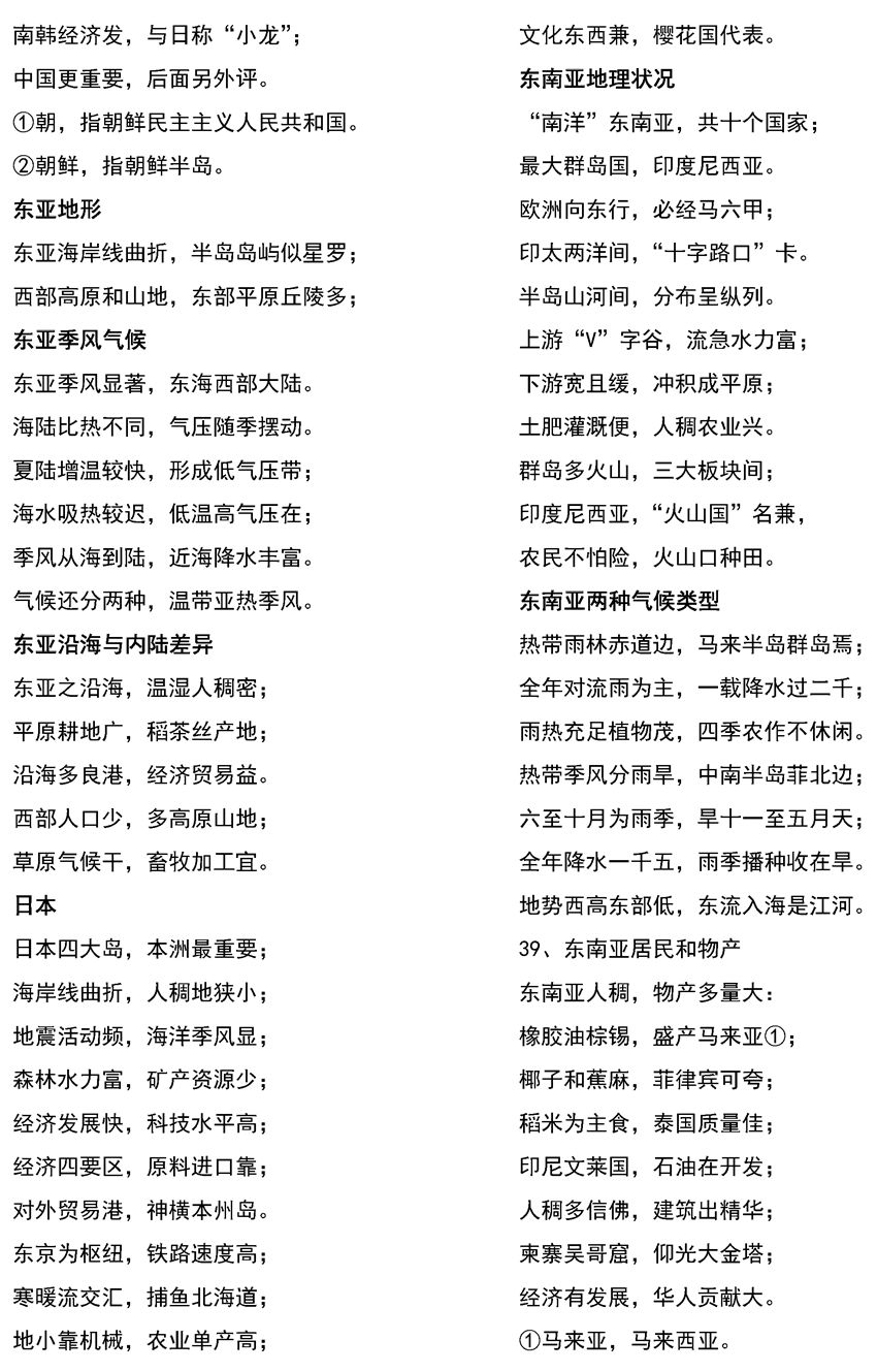 2026北京高考地理重要区域地图和知识