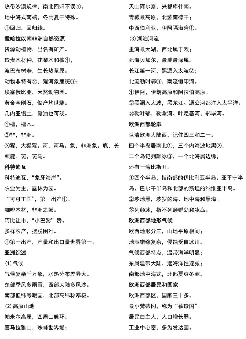 2026北京高考地理重要区域地图和知识