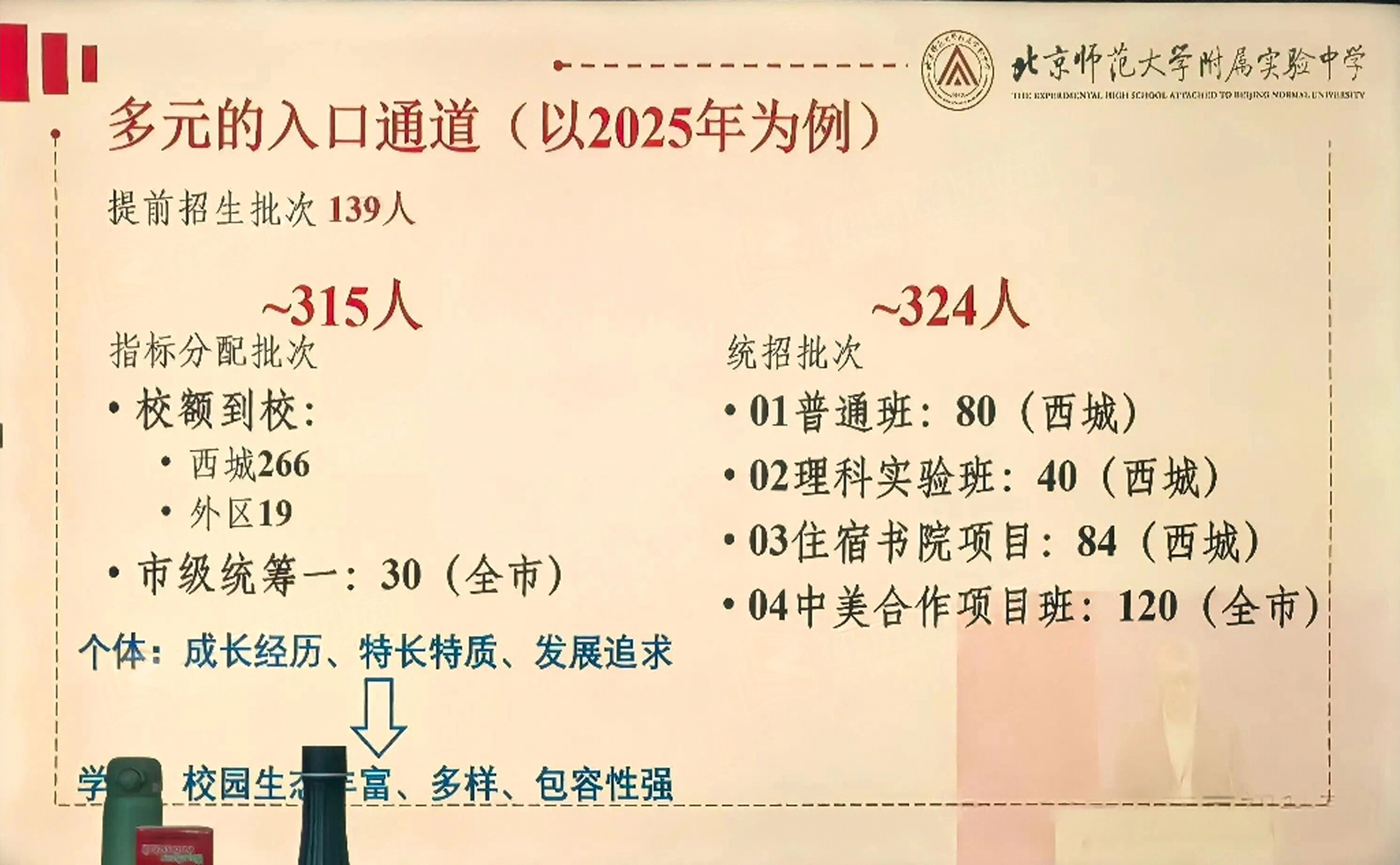 北师大实验中学2026年开放日回顾:招生计划、实验班、报考咨询等
