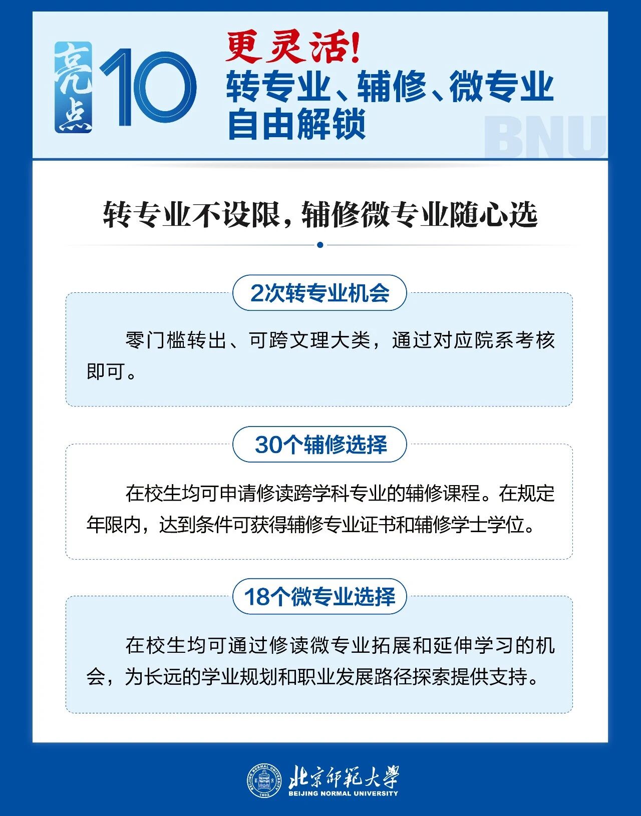 北京师范大学2026年本科招生十大亮点